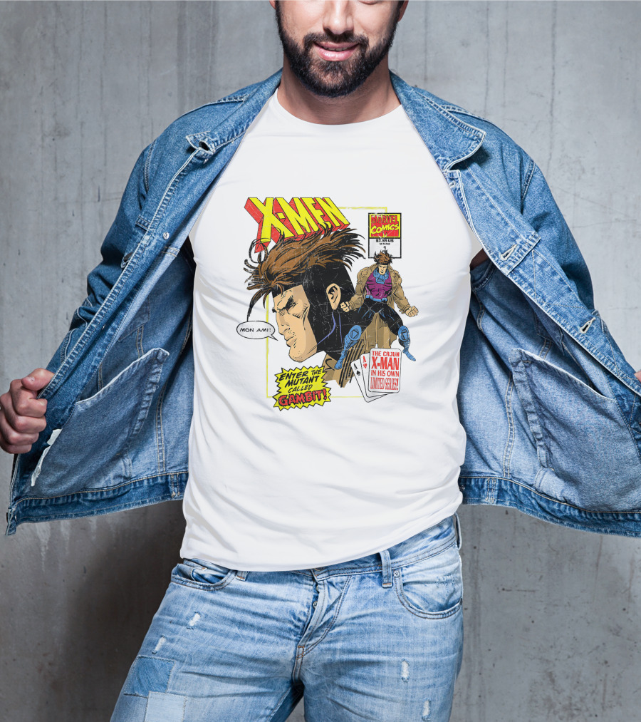 X-Men Marvel Comics Cajun X-Man Gambit Remy LeBeau Enter The Mutant Called Gambit T-Shirt