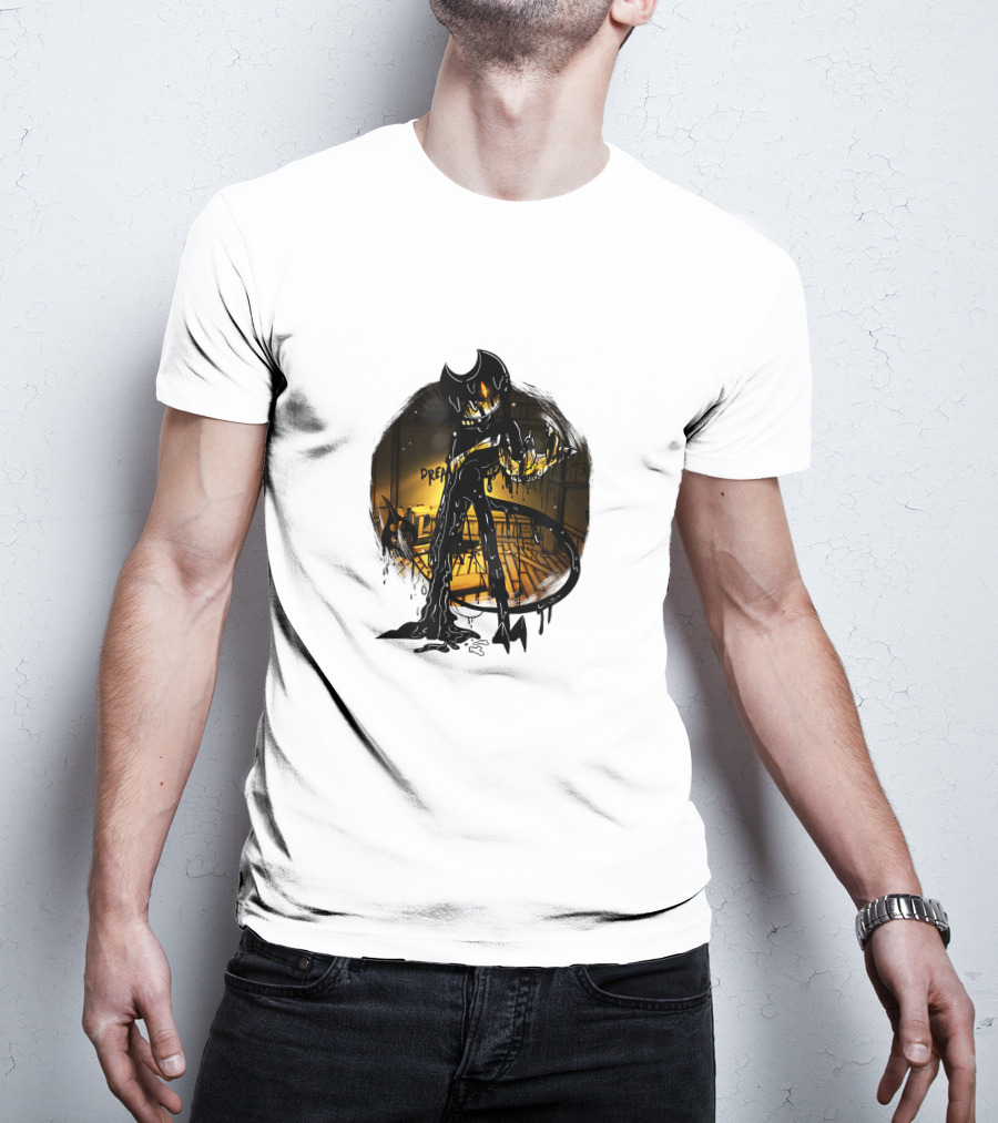 Bendy And The Ink Machine Nightmare Ink Creature Dream Scene T-Shirt