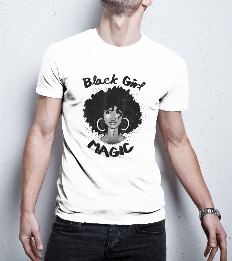 Black Girl Magic Melanin Americans Black Power Pride T-Shirt