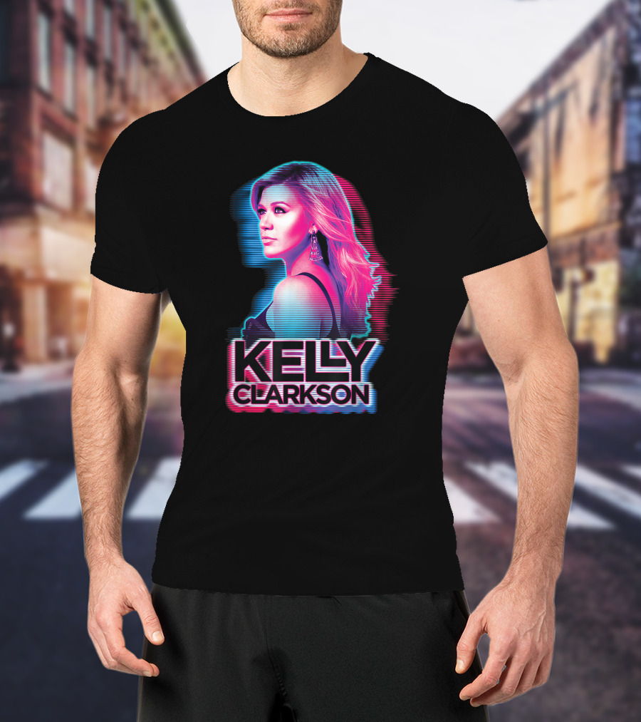 KELLY CLARKSON Retro Neon T-Shirt