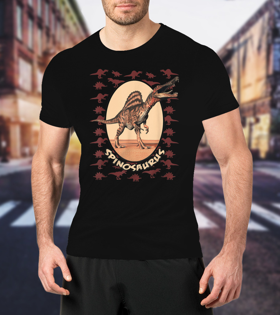 Spinosaurus Realistic Dinosaur T-Shirt