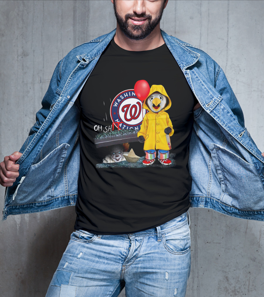 Washington Nationals Pennywise Penguin Red Balloon T-Shirt