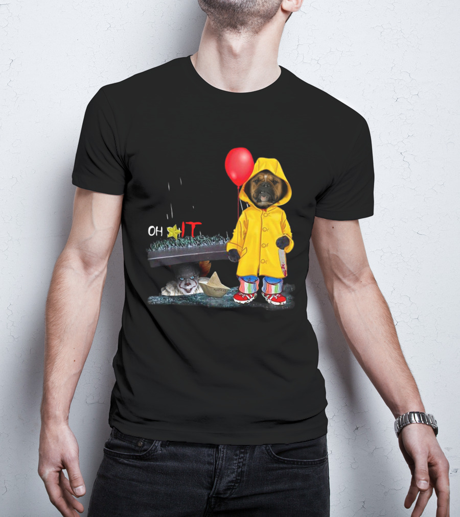 IT BoxerDs Raincoat Red Balloon Dog Encounter T-Shirt