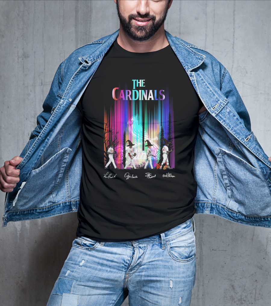 The Cardinals St. Louis Baseball Legends Aurora Borealis T-Shirt