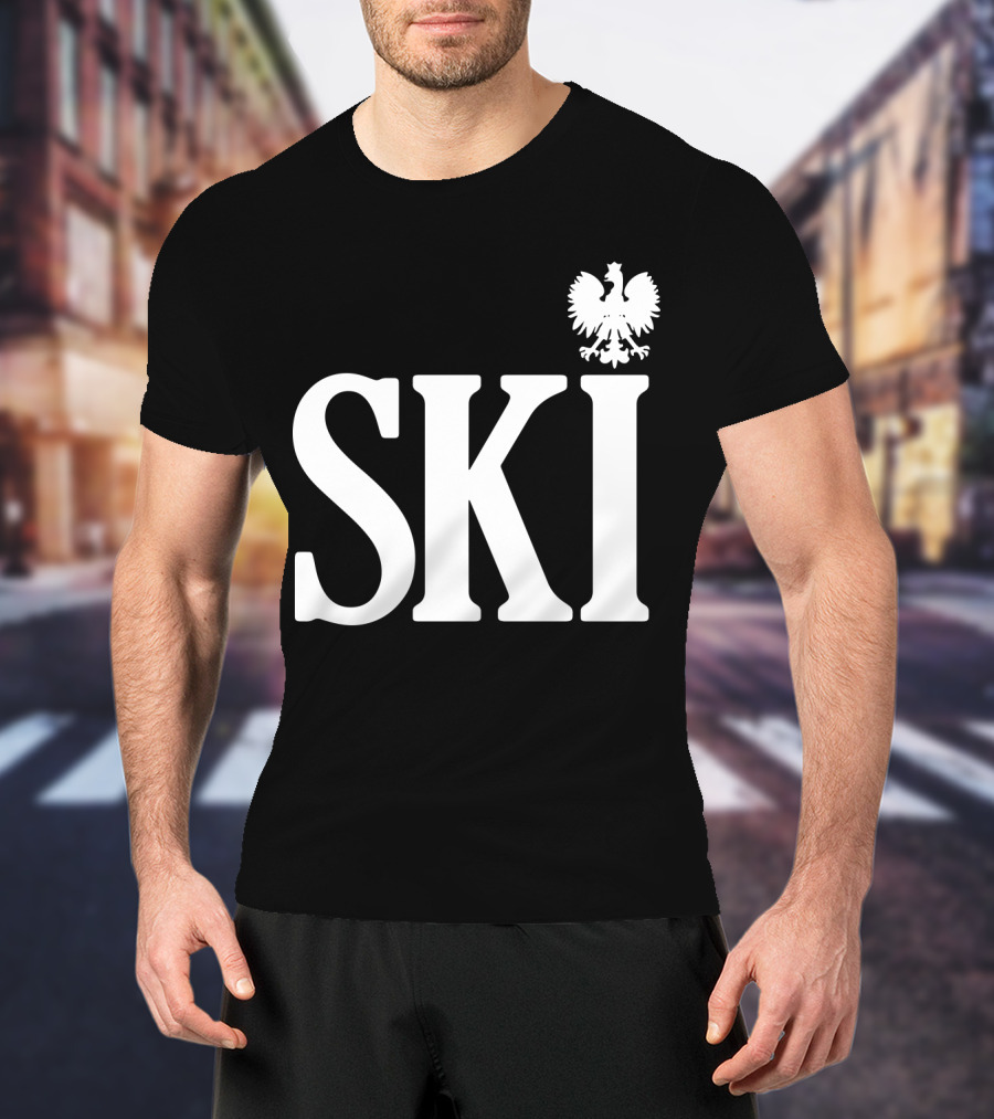 SKI Polish White Eagle T-Shirt