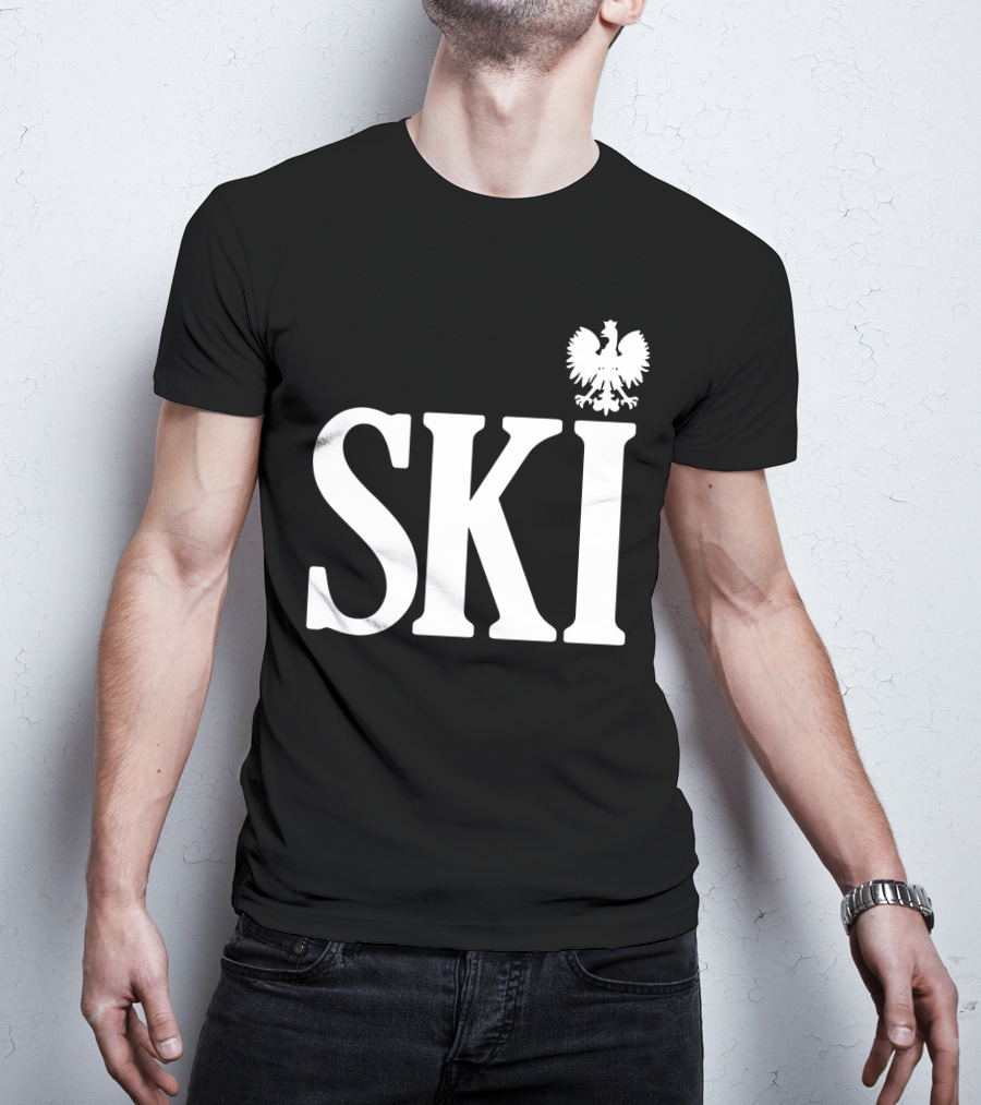 SKI Polish White Eagle T-Shirt