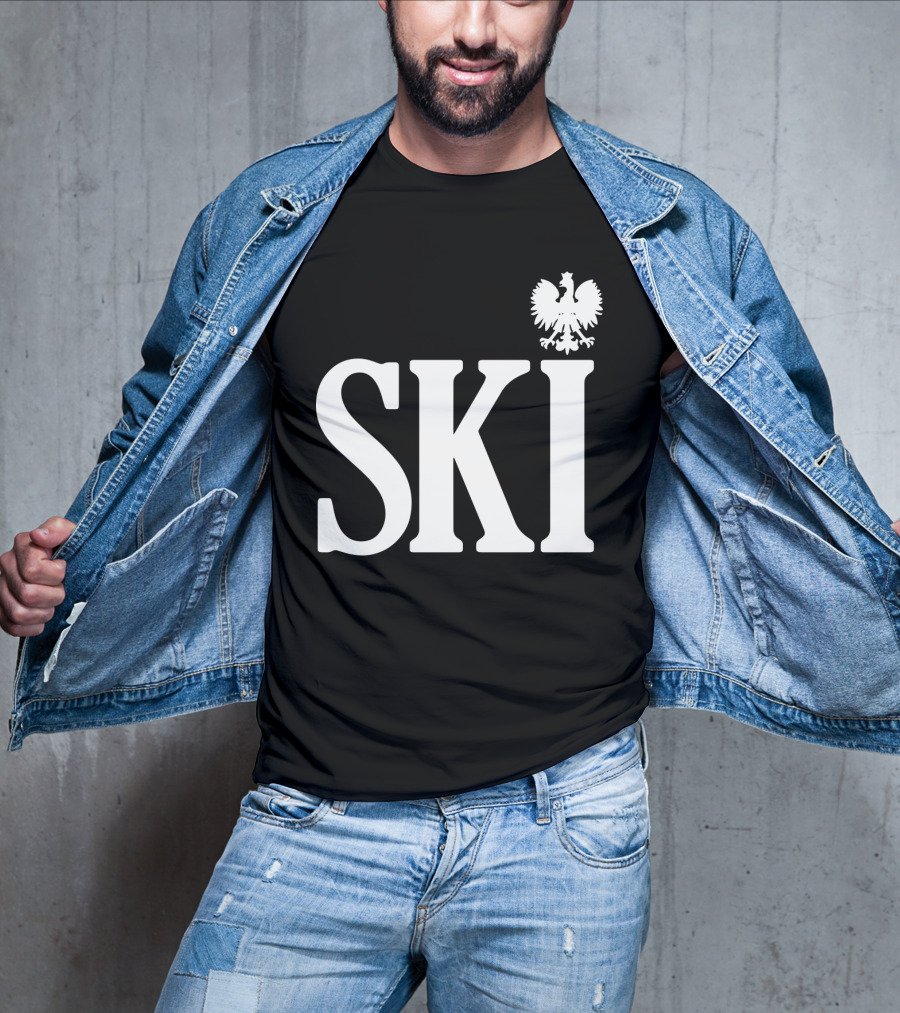 SKI Polish White Eagle T-Shirt