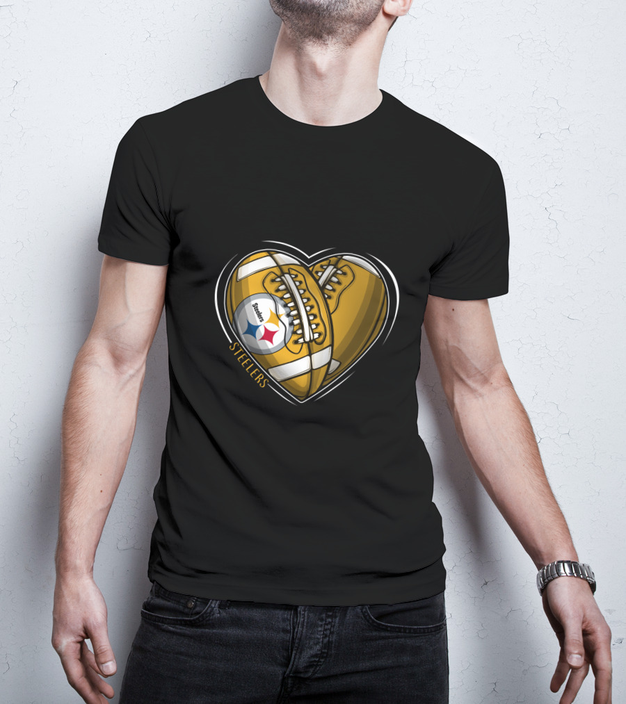 Steelers Heart Football Steelers T-Shirt