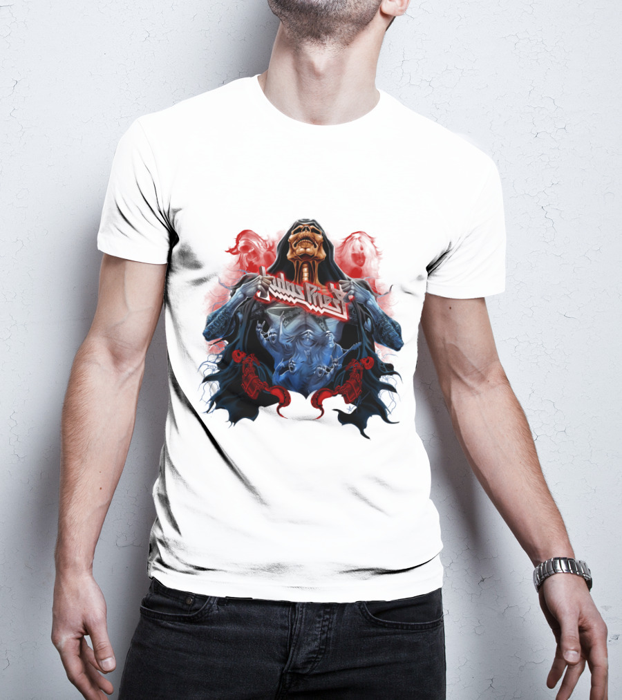 Judas Priest DH 89 Screaming For Vengeance Skeleton T-Shirt