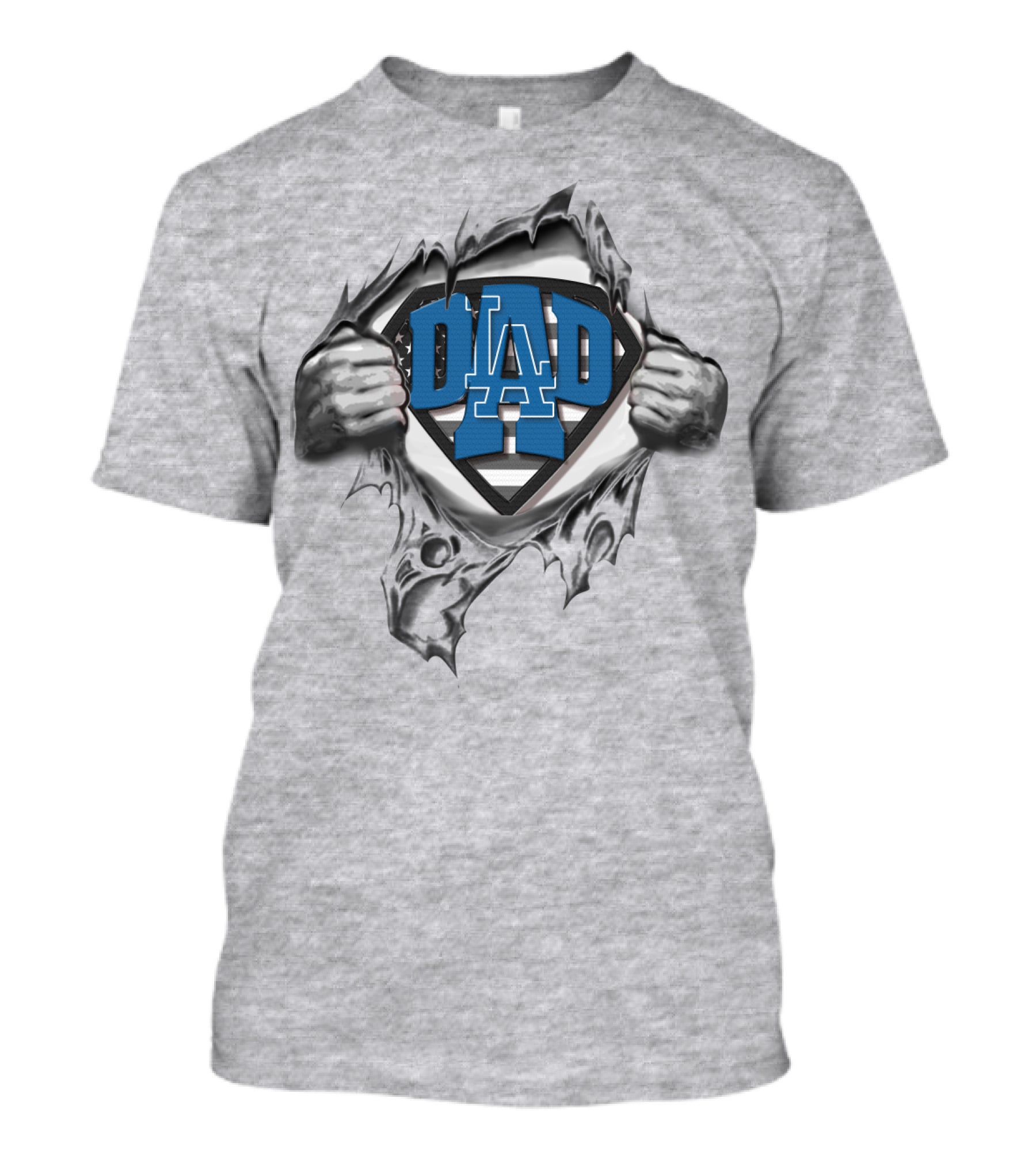 Los Angeles Dodgers Superdad Superman T-Shirt