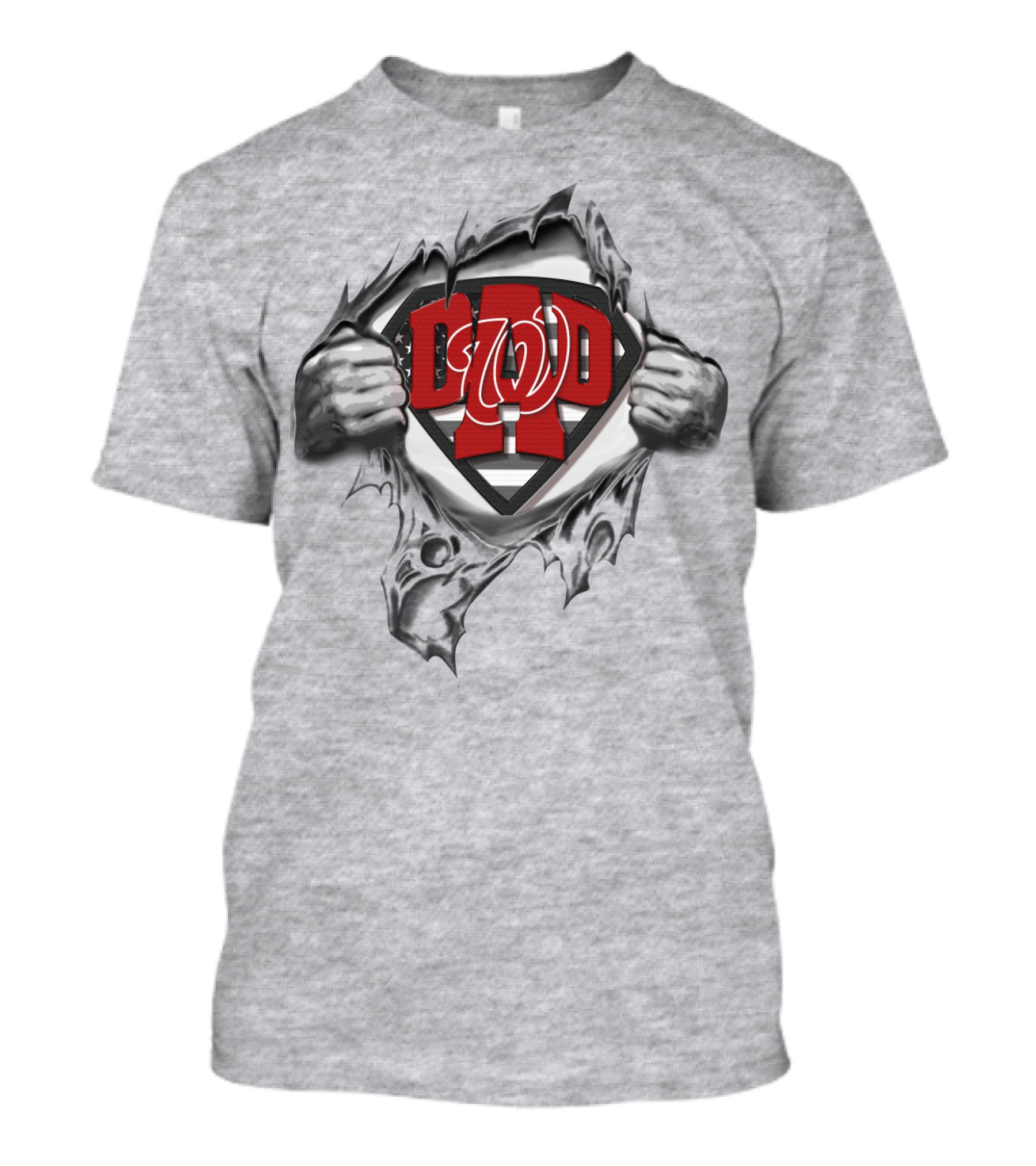 SUPERDAD Washington Nationals Superman Logo Heroes Edition T-Shirt