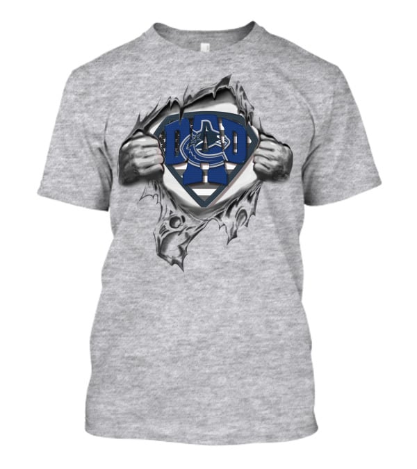 SUPERDAD Vancouver Canucks Logo Superman T-Shirt