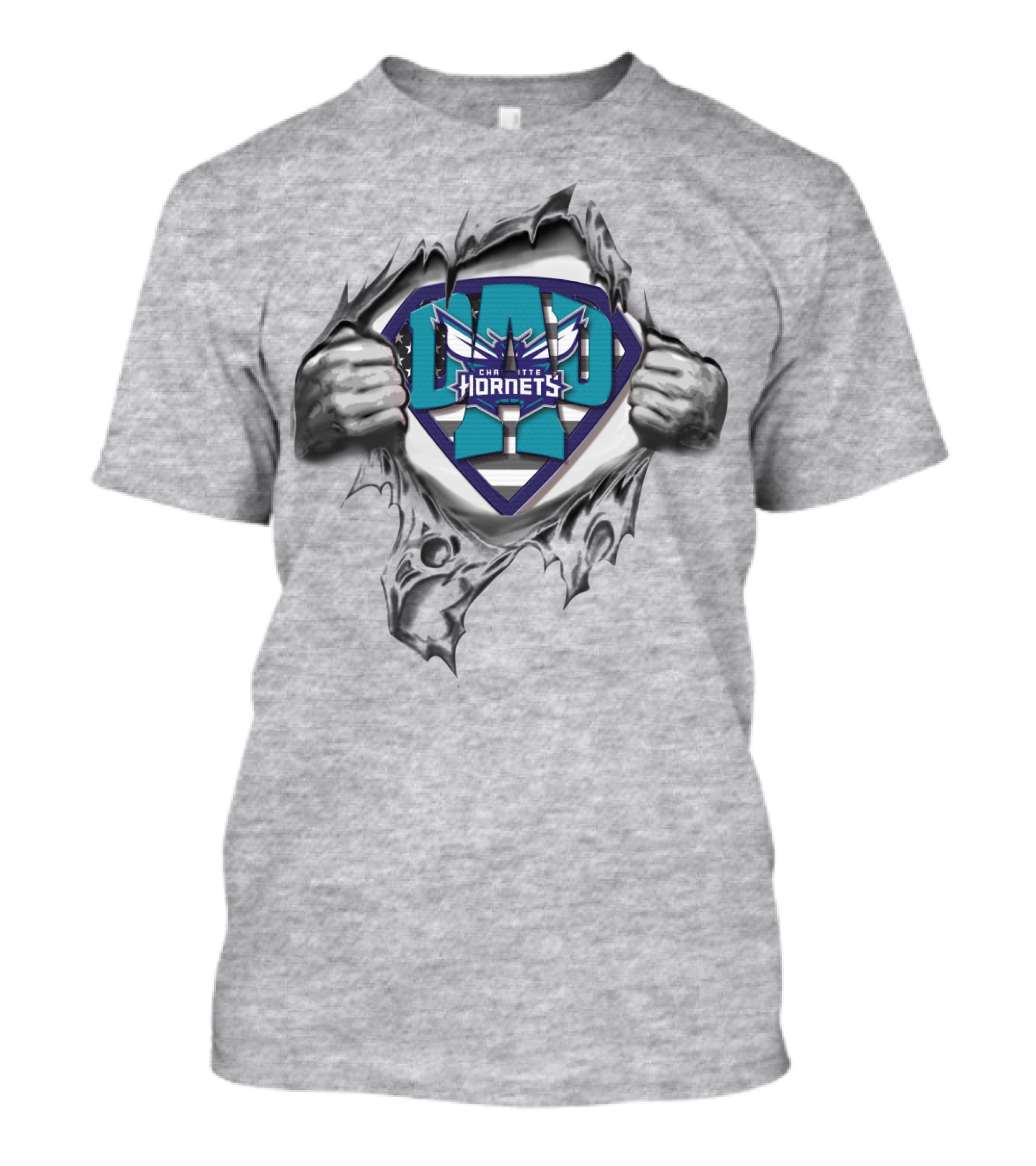 SUPERDAD Charlotte Hornets Logo Hero T-Shirt