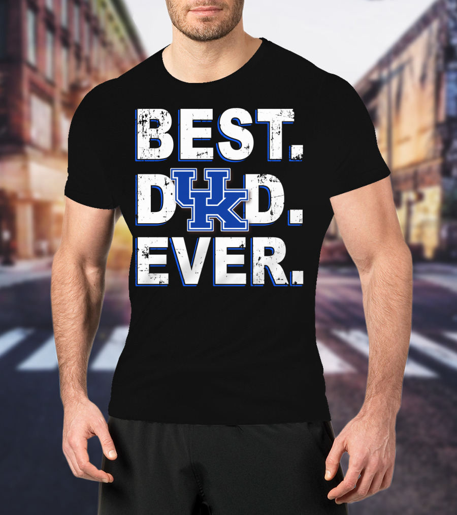 Best Dad Ever UK Kentucky Wildcats T-Shirt