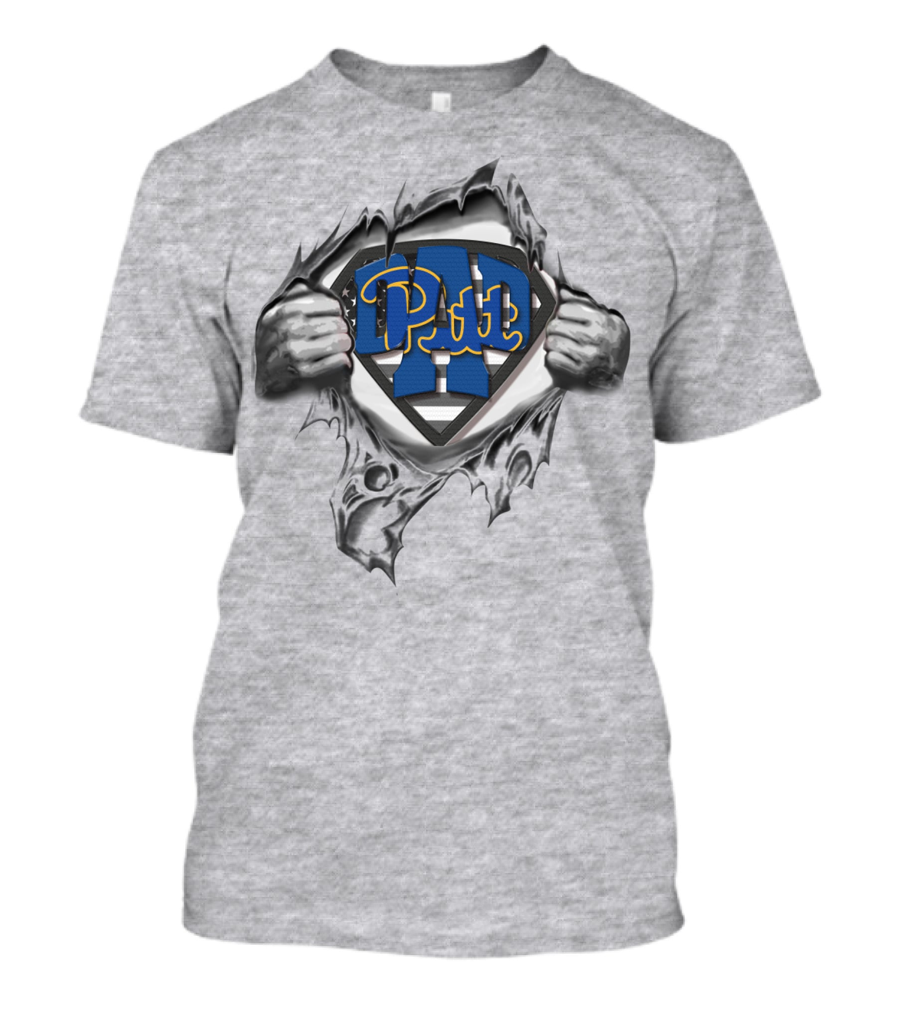 Superdad Pitt Logo With Pittsburgh Panthers T-Shirt