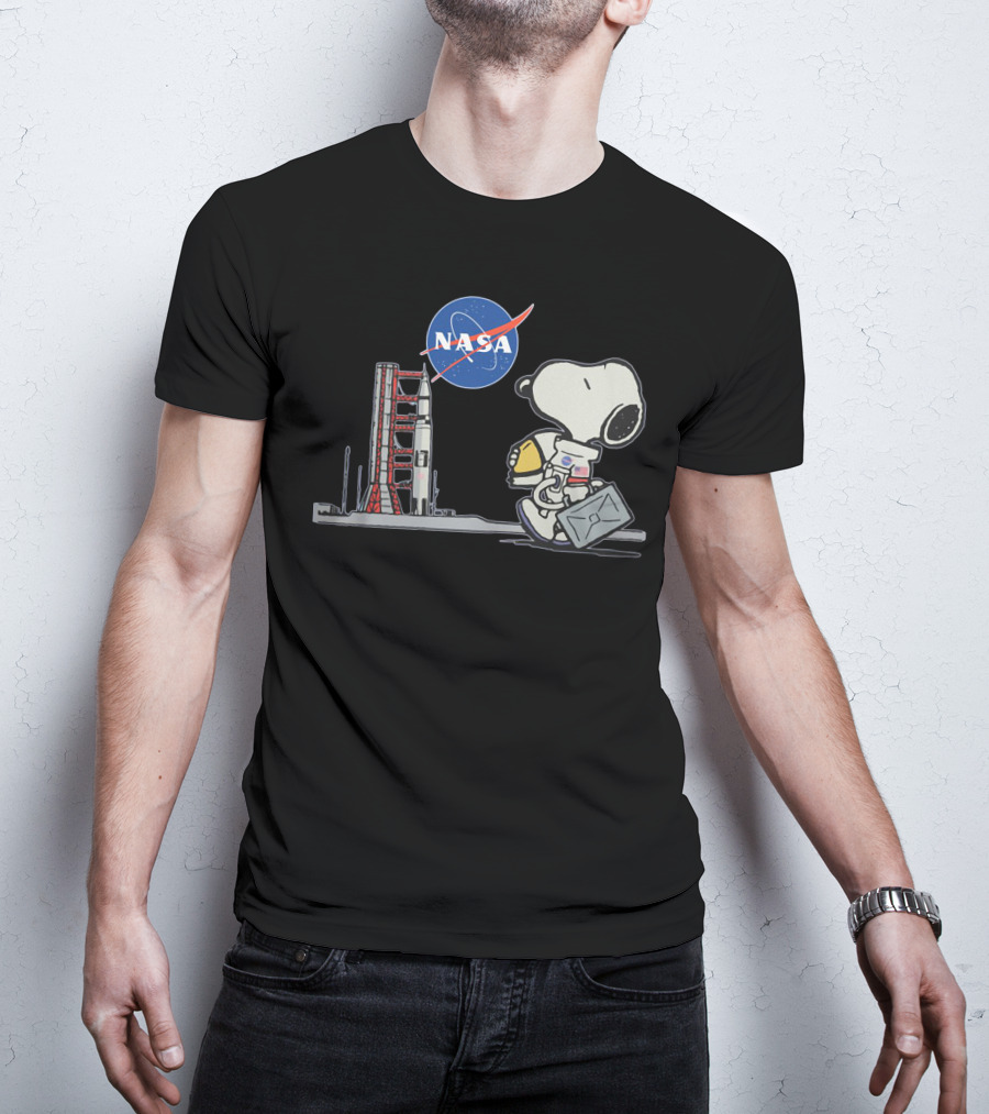 Nasa Snoopy Astronaut Moon Mission Adventure T-Shirt