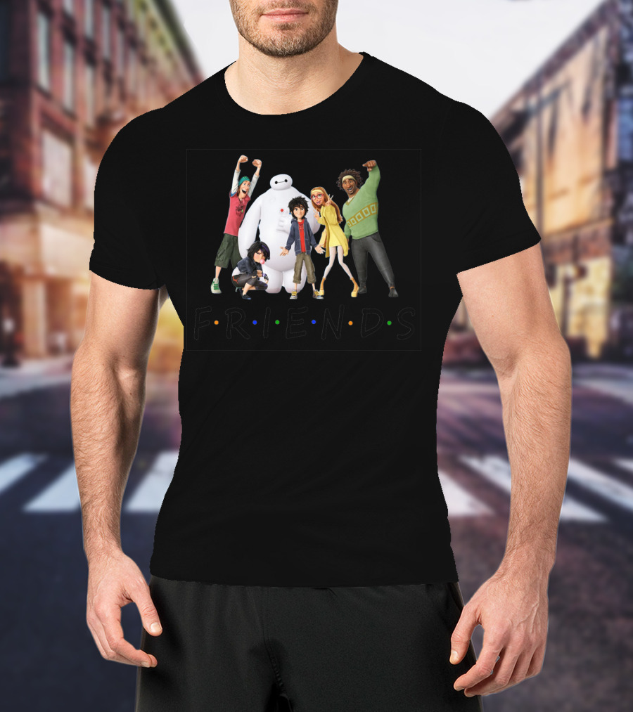 Big Hero 6 Friends Tv Show Parody With Hiro Baymax And Team T-Shirt