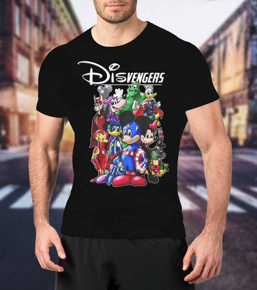 Disney Marvel Avengers Endgame Mickey Disvengers Characters T-Shirt
