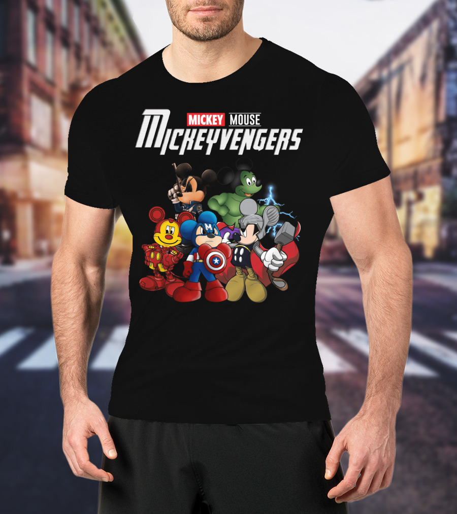 Mickey Mouse Mickeyvengers Marvel Avengers Endgame Disney Crossover T-Shirt