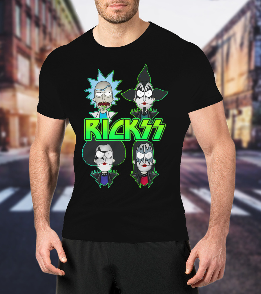 Rick And Morty KISS Band Parody Rickss T-Shirt