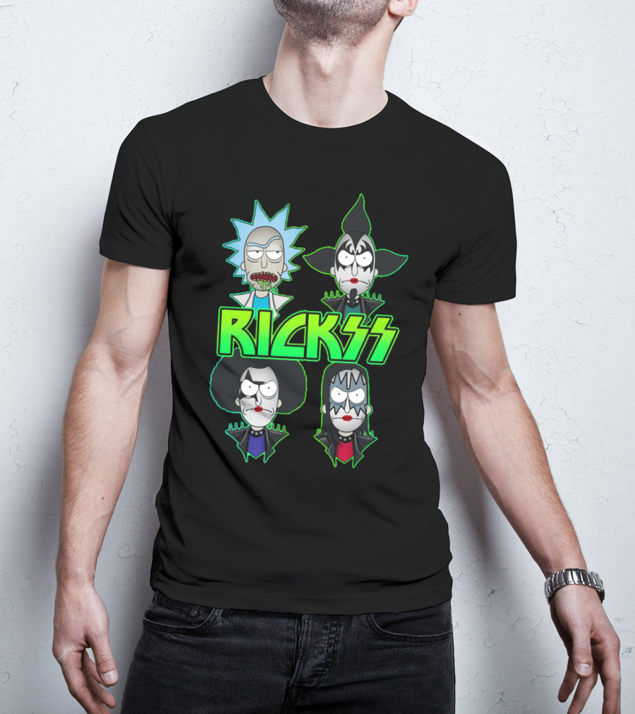 Rick And Morty KISS Band Parody Rickss T-Shirt