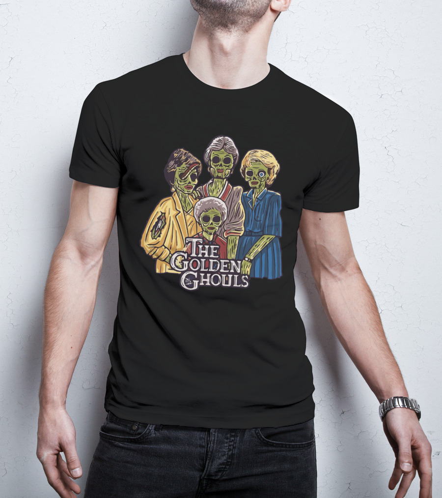 The Golden Girls The Golden Ghouls Halloween Zombie Group T-Shirt