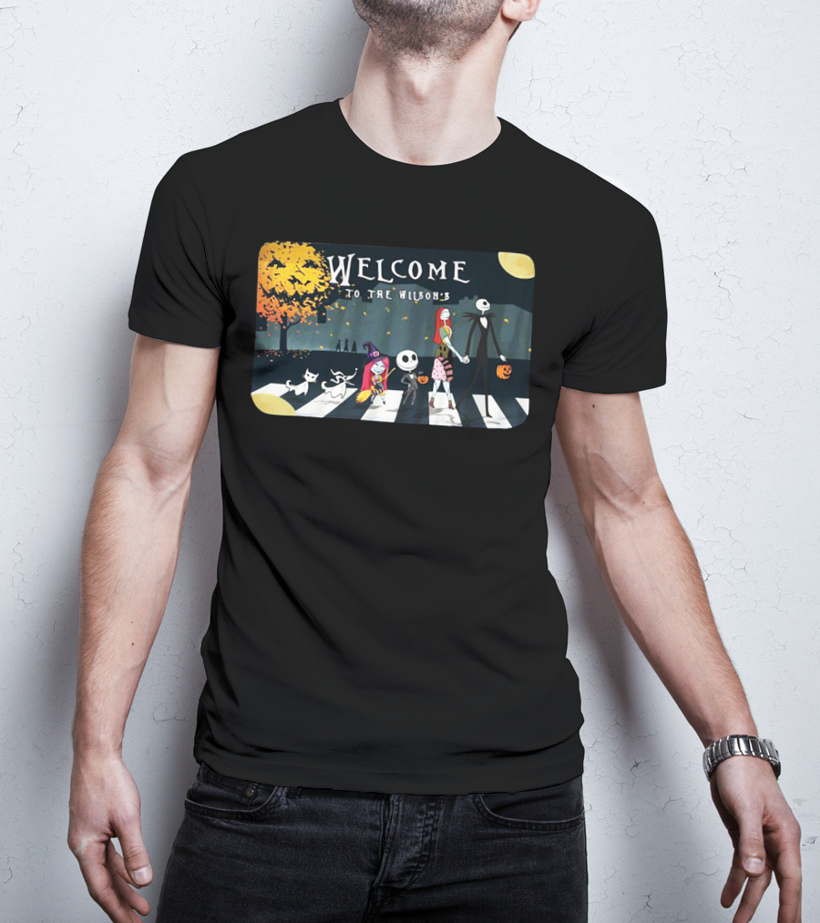 Welcome To The Wilson's Nightmare Before Christmas Jack Skellington Halloween T-Shirt