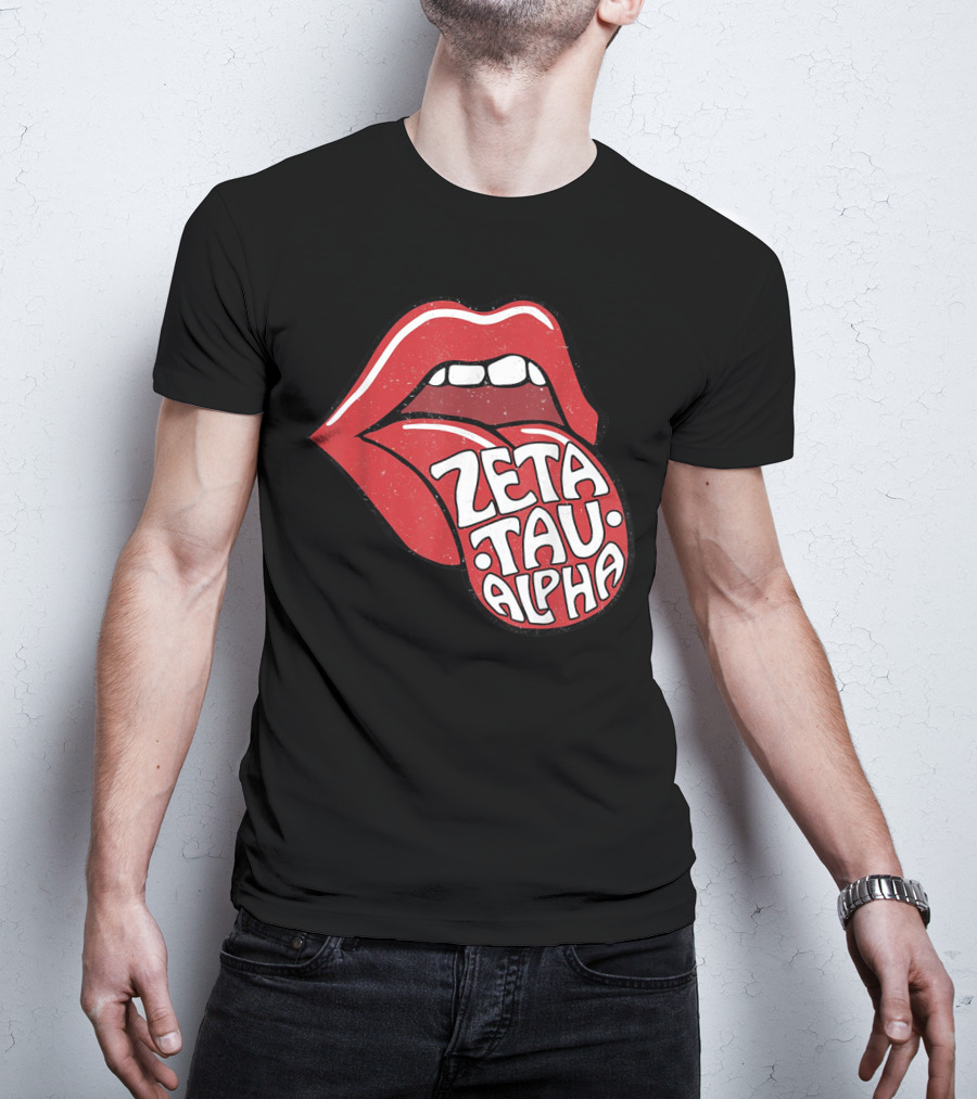 Zeta Tau Alpha Tongue Logo Pop T-Shirt
