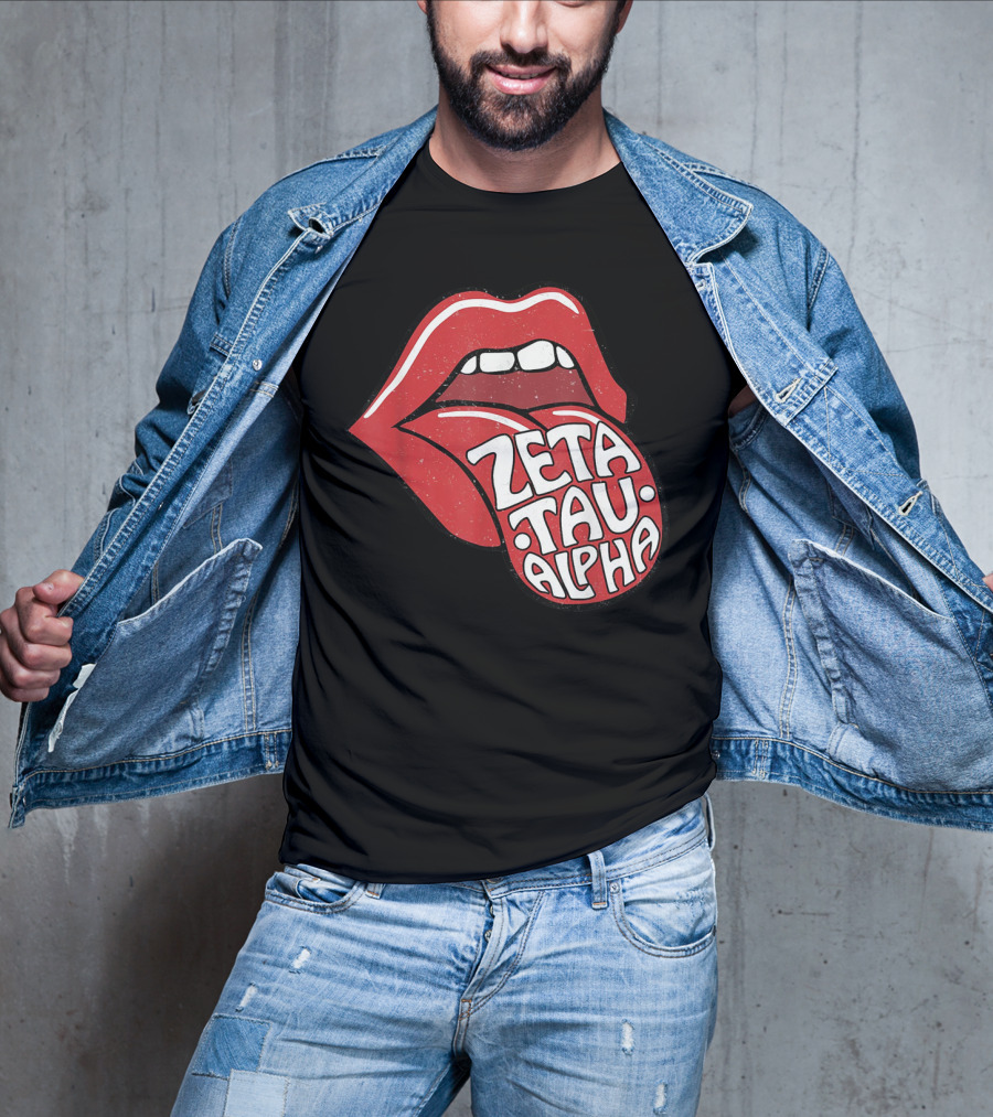 Zeta Tau Alpha Tongue Logo Pop T-Shirt