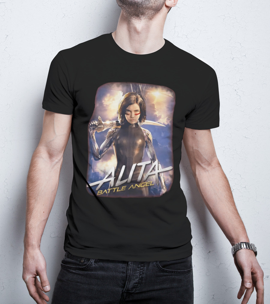 Alita Battle Angel Cyborg Warrior With Sword T-Shirt