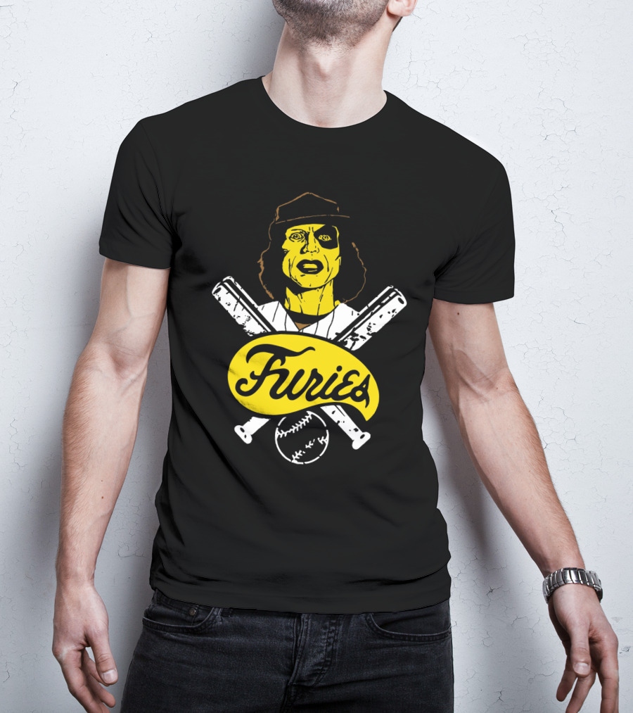 The Warriors Furies Crossed Bats And Masked Baseball Player T-Shirt