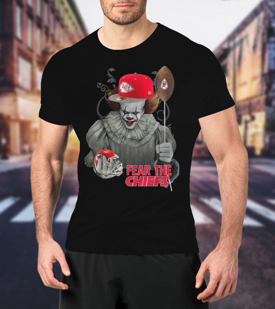 Pennywise Fear The Kansas City Chiefs Football Helmet T-Shirt