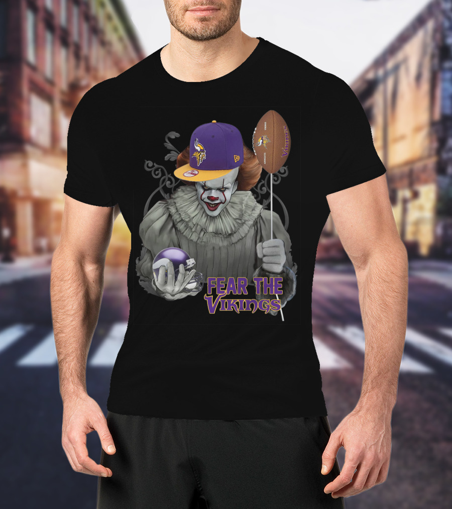Pennywise Fear The Vikings Minnesota Football Balloon Hat T-Shirt