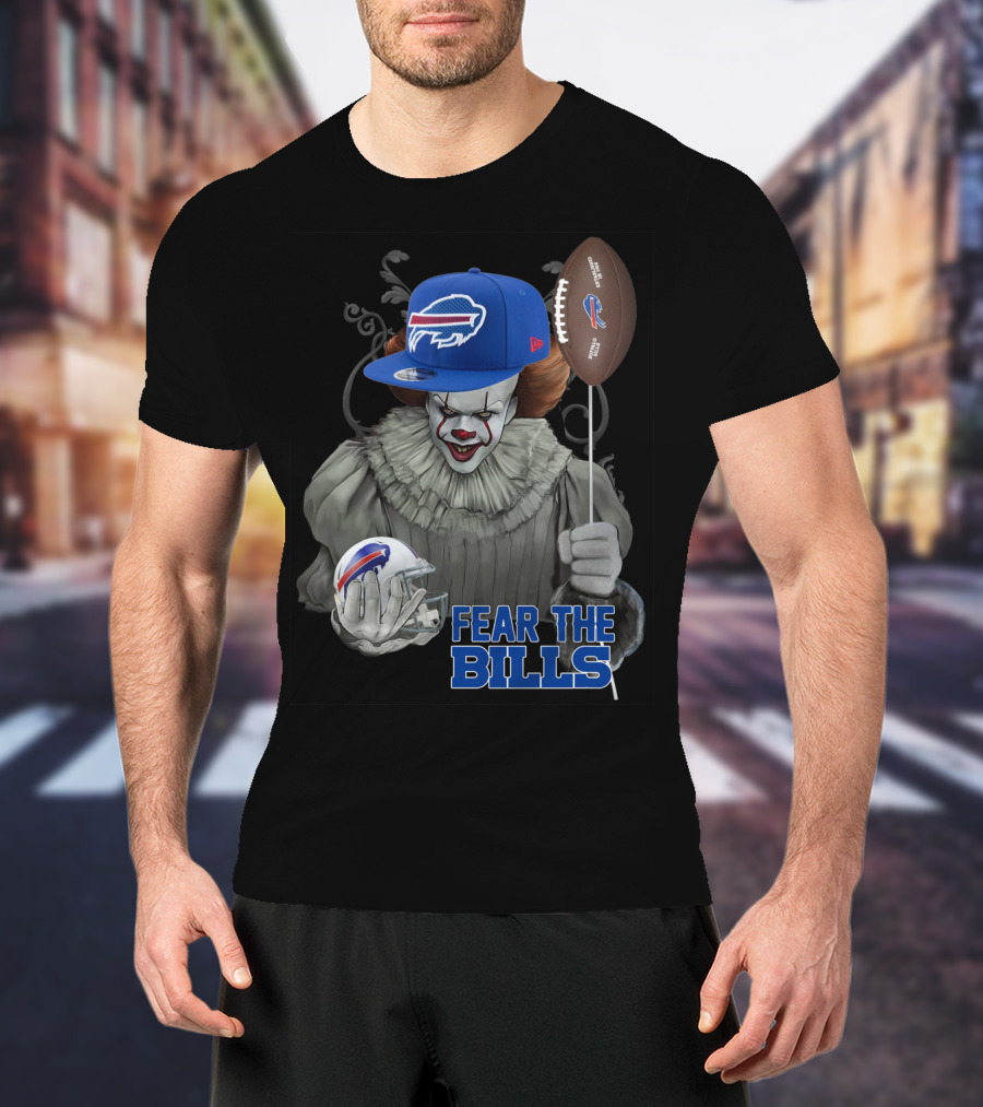 Pennywise Fear The Buffalo Bills Football Helmet T-Shirt
