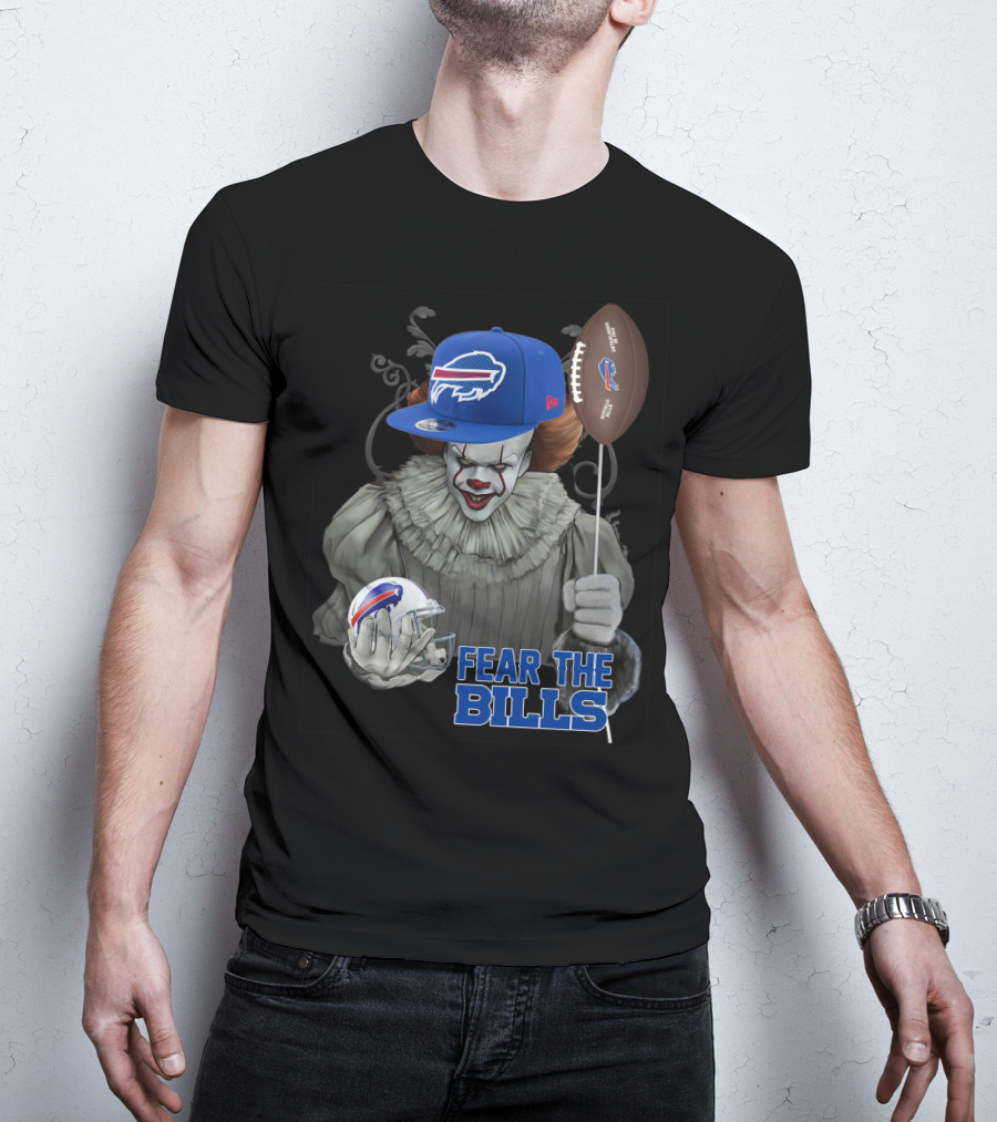 Pennywise Fear The Buffalo Bills Football Helmet T-Shirt