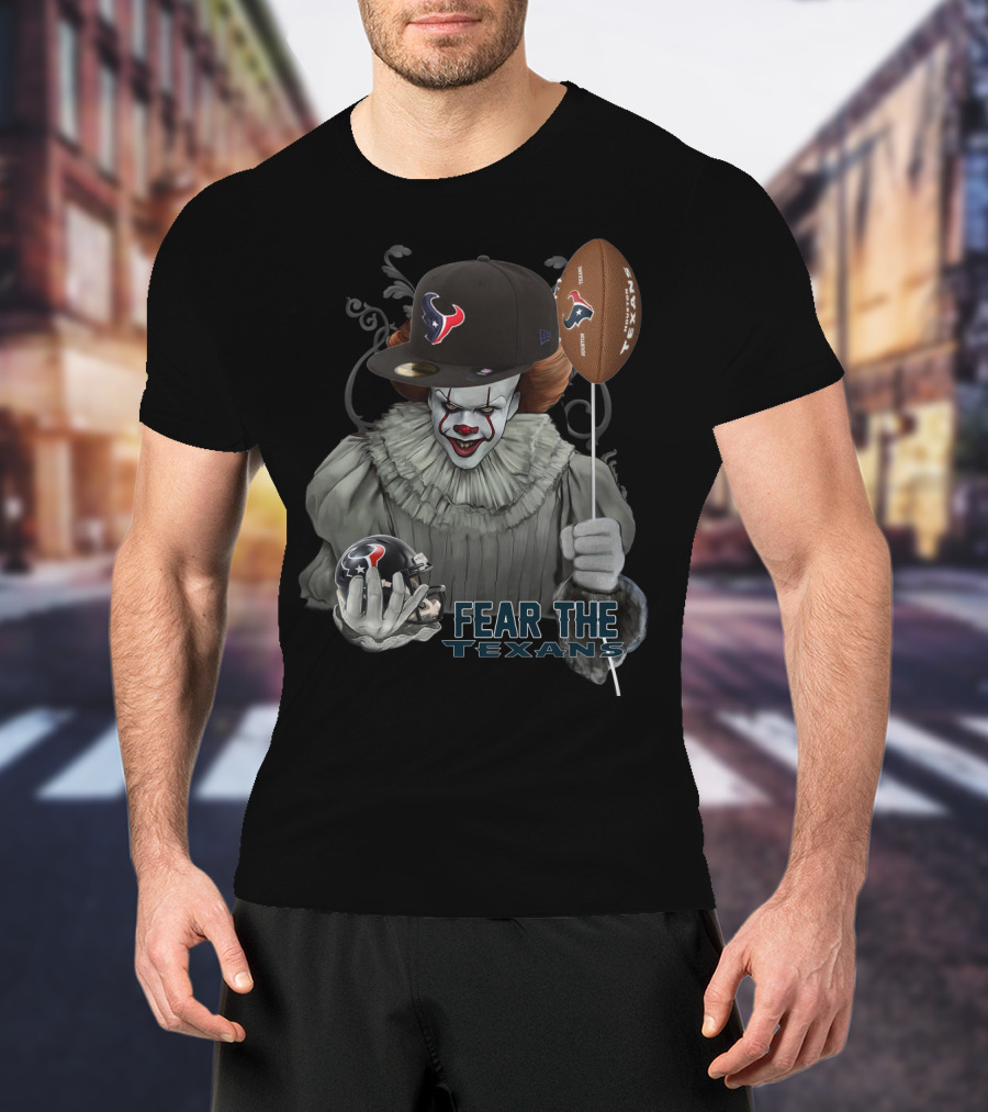 Pennywise Fear The Texans Nfl Football Houston Texans Balloon T-Shirt