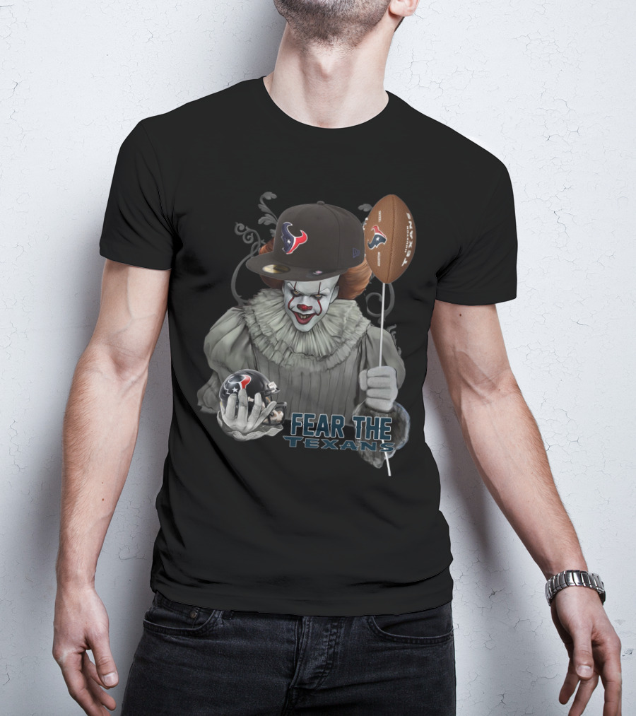 Pennywise Fear The Texans Nfl Football Houston Texans Balloon T-Shirt