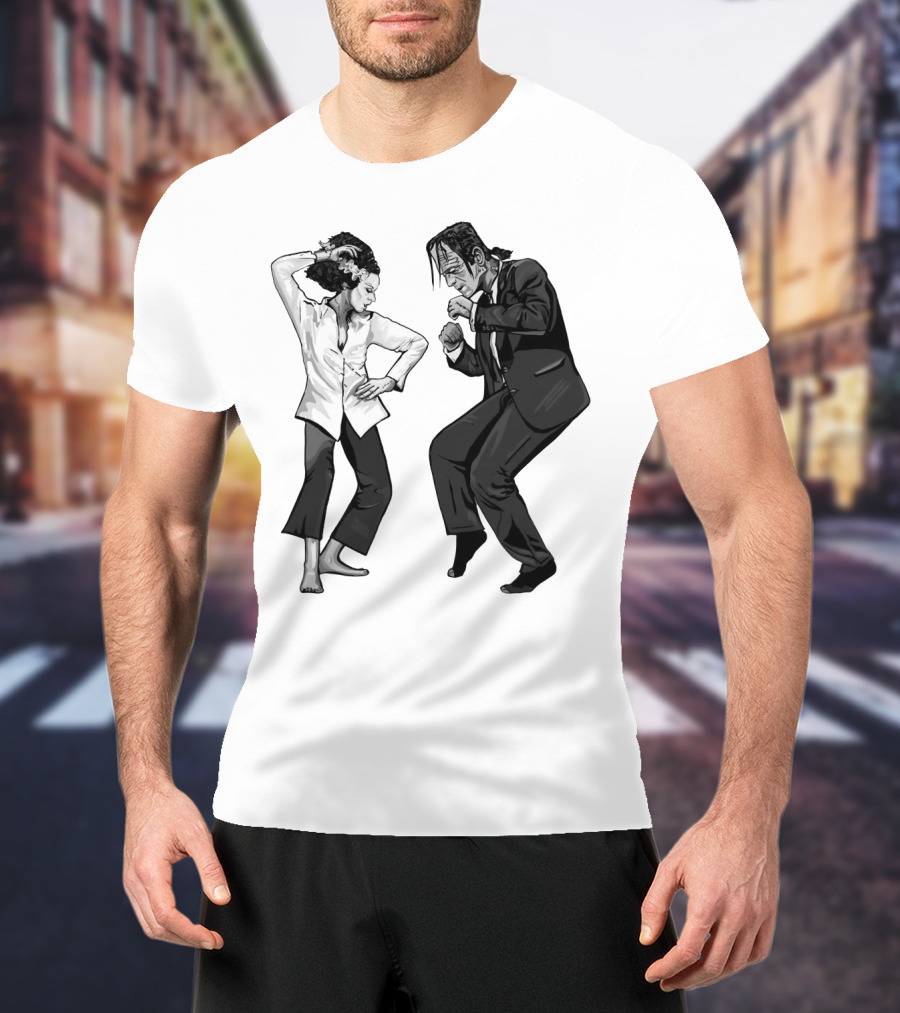 Pulp Fiction Frankenstein Dance Scene Mashup T-Shirt