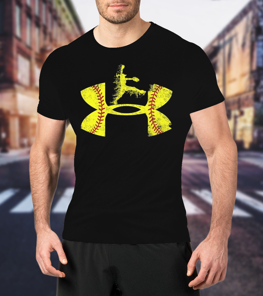 Under Armour Softball Player Jumping T-Shirt