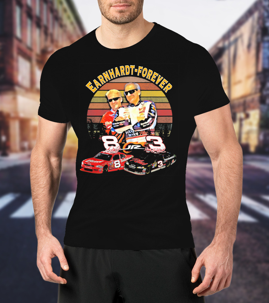 Earnhardt Forever No. 8 And 3 NASCAR Racing Legends T-Shirt