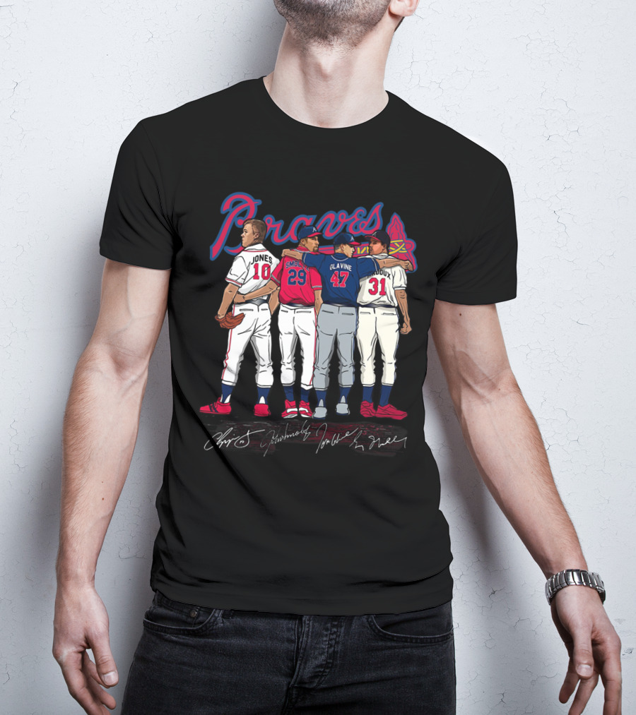 Braves Jones Smoltz Glavine Maddux Legends T-Shirt
