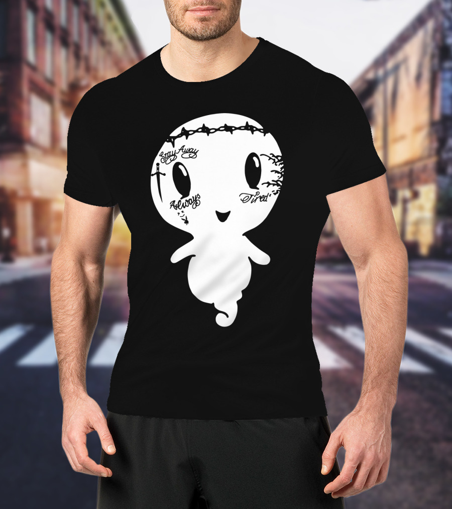 Stay Away Always Tired Ghost Post Malone Tattoo T-Shirt