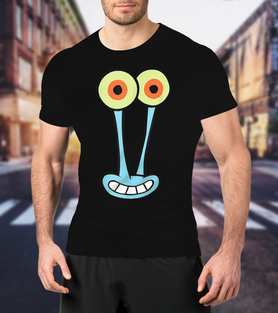 Gary Halloween Snail Cartoon Face Funny Group Costume T-Shirt
