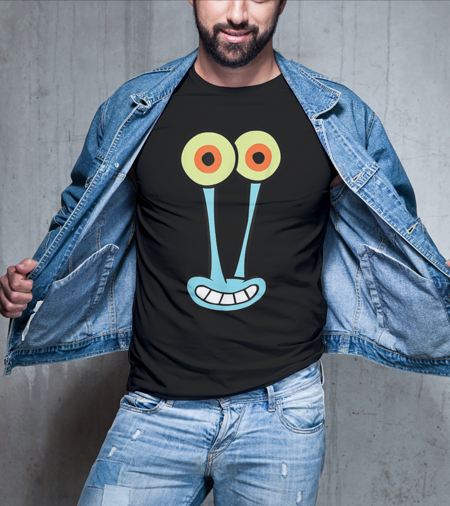 Gary Halloween Snail Cartoon Face Funny Group Costume T-Shirt