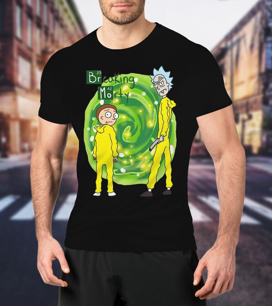 Breaking Morty Rick And Morty Meets Breaking Bad Fusion T-Shirt