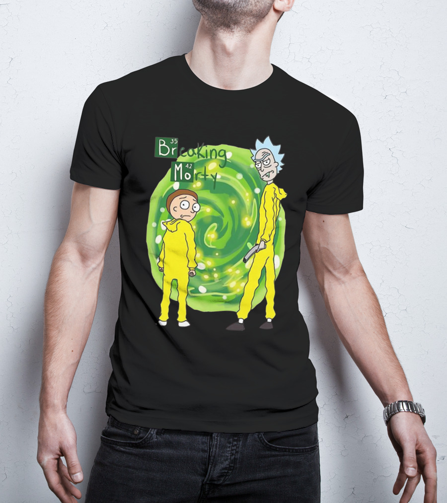 Breaking Morty Rick And Morty Meets Breaking Bad Fusion T-Shirt