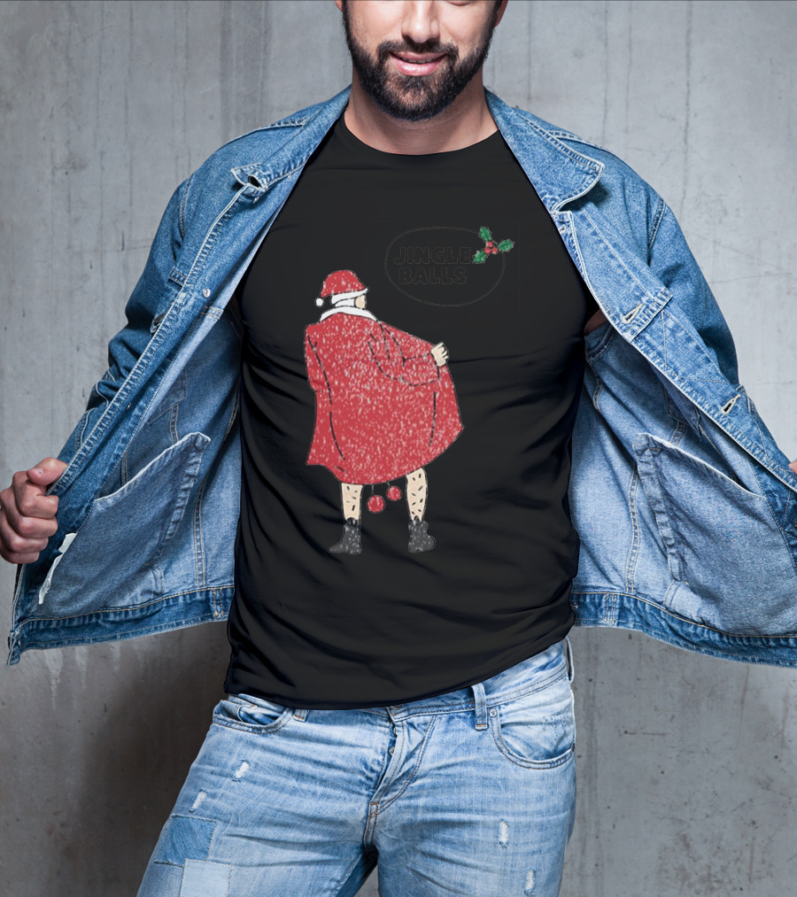 Jingle Balls Naughty Santa Claus Xmas Christmas T-Shirt