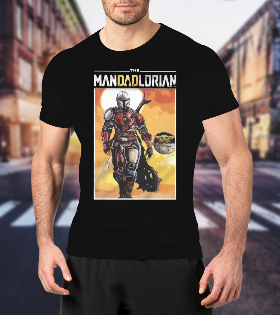 The Mandadlorian Dad Yoda The Mandalorian T-Shirt