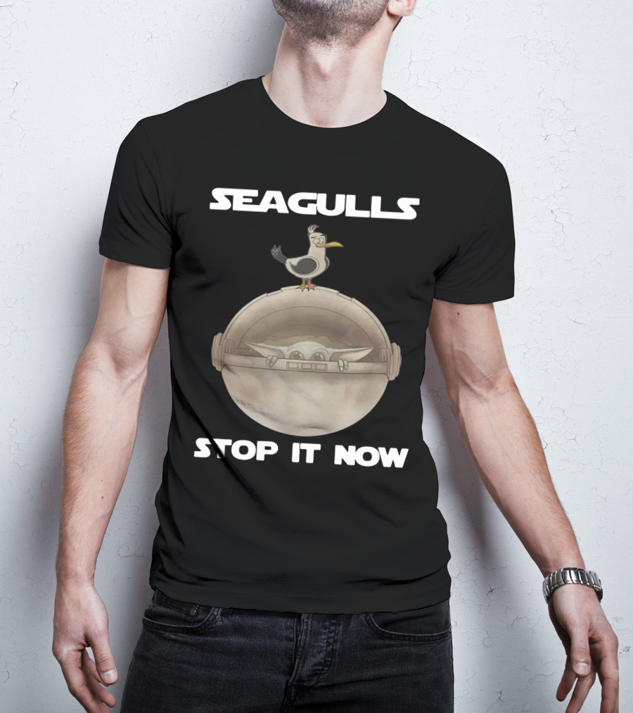 Seagulls Stop It Now Baby Yoda T-Shirt