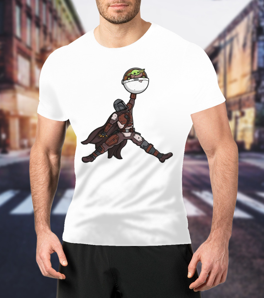 Boba Fett Baby Yoda Air Jordan T-Shirt